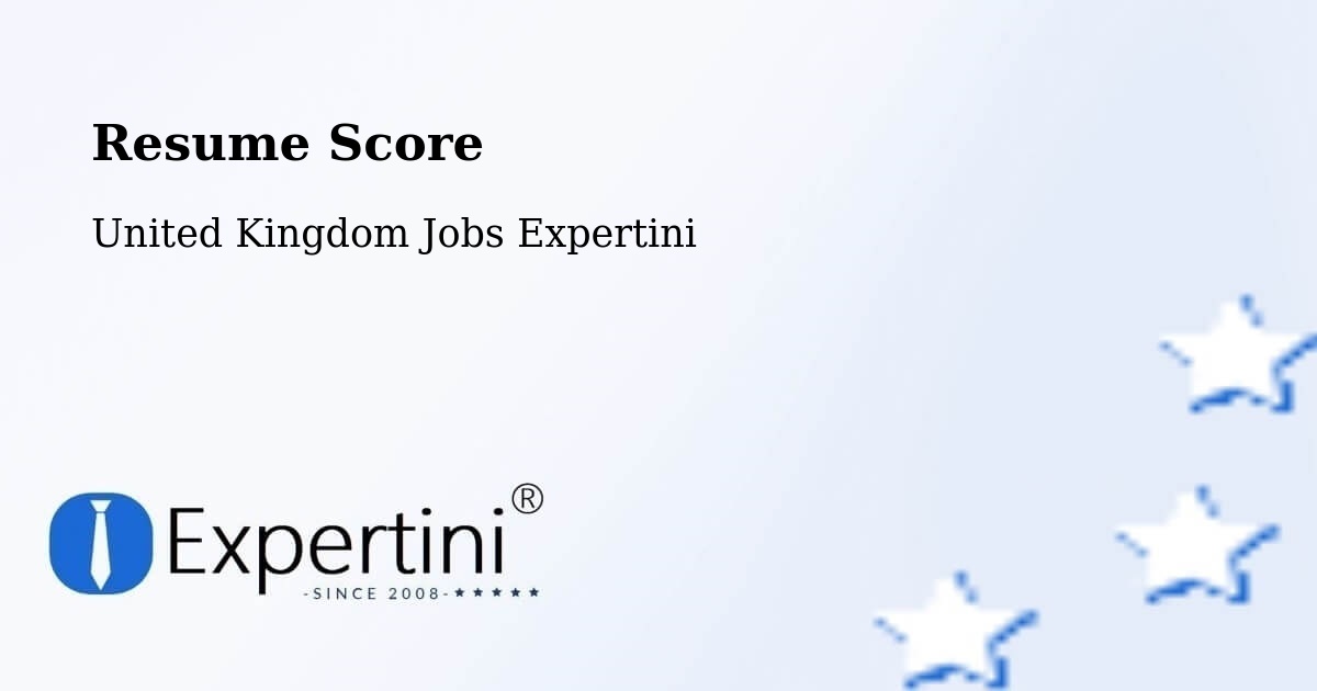 Resume Score & Job Description Match Tool – Mostyn - United Kingdom Jobs Expertini